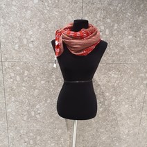 [삼화] 데일리로사용하기좋은~리센시아 주름 끝체크 스카프