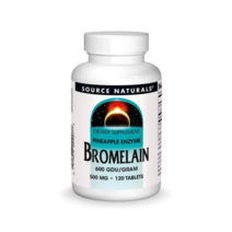 소스내추럴스 브로멜라인 Bromelain 파인애플 효소 500 mg 120 타블렛, 포스파티딜세린콤플렉스500 mg 60 소프트젤, 1개, 60개
