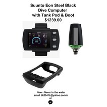 순토 트랜스미터 다이브 컴퓨터 Suunto Eon Steel Black Dive Computer New with Transmitter and boot