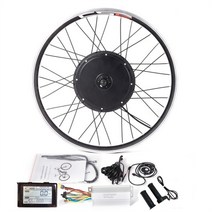 mtb 전자 자전거 키트 36v 또는 48v 20-29 25035050010001500w 허브 모터 이중벽 합금 휠이 있는 전기 자전거 변환 키트, 협력사, 48v1000w 전면 키트, 24