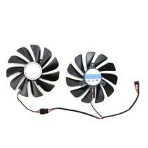 5700XT 2pcs 그래픽 냉각 팬 FDC10U12S9C DC12V 0.45A 비디오 카드 쿨러 RX5700 5700XT 8GB IceQ X2 PC 9.5, 한개옵션0