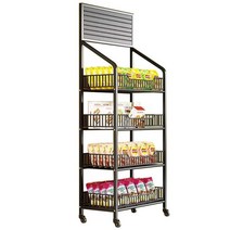 마트 진열대 철망 매대 인형 스낵 철제 진열장 문구점, 상세 페이지 참고, 블랙3단50x27x106cm 후크 15개