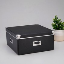 슬라이딩책장 슬라이딩 책장 공간 분리 낮은 틈새 철제 회전패션 홈 종이 스토리지 박스 색상 덮여 Collaps, 01 One Black_01 26X13X10 cm