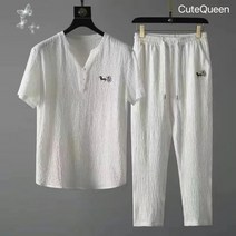 CuteQueen 귀여운여왕 트레이닝복 상하세트 운동복 홀스 긴바지 남성 반팔