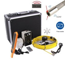 배관 내시경 카메라 512hz sonde 송신기 로케이터 수중 비디오 시스템 파이프 벽 검사 하수도 세트 (10인치 IPS 모니터 포함), 10m, 7inch receiver
