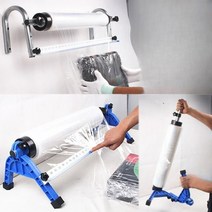 업소용 랩거치대 랩걸이 랩 절단기 컷팅기 포장기 랩핑기 필름 풀러 스트레치, 벽걸이형 필름 폭 45cm 이내