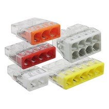 와고 WAGO 2273 푸쉬인 와이어커넥터 단선용 전선 연결 꽂음형 전기 전원 원터치 연결 단선용 독일 커넥터 커넥타 컨넥터 컨넥타 콘넥터 콘넥타 2폴 3폴 4폴 5폴 8폴, 02.와고 푸쉬커넥터3P 2273(100EA), 1개