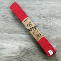 110 인치 무술 가라테 유도 태권도 전문 벨트 유도 Jiu jitsu 표준 테이프 보호용 허리띠, 빨간, 협력사, 260cm