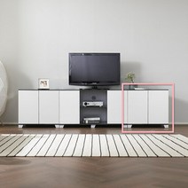 블랭크 거실수납장 600 그레이화이트, 색상:그레이화이트