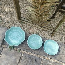 이천도자기 단아한 청자 접시 플레이트, 3.청자그릇-연꽃 (대)