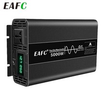 차량용인버터 순수 사인파 인버터 4000W 전원 DC 12V ~ AC 220V 전압 50HZ 변환기 태양광 자동차 LED, 01 4000W