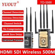 YUOUTS500 대기 시간 없음 HDMI SDI 무선 전송 500m/1640ft 비디오 송신기 및 수신기 키트 WHDI 솔루션 필, 02 Universal version