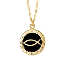 골드앤 14K 피쉬즈 오닉스 목걸이 소/중/대 데일리 금 목걸이