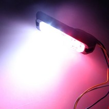 LED 신호봉 전자 호루라기 지시봉 호각 싸이렌 경광봉 트럭 사이드 라이트 자동차 고출력 스트로브 경고등, 06 white_01 세 나사, 1개