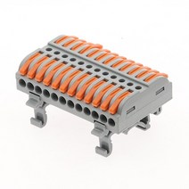 와이어 커넥터 레일 터미널 블록 1pcs 빠른 211 범용 컴팩트 Din 전기 케이블 Conector 배선 도체, [08] 12P