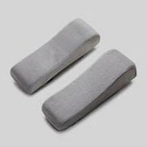 (보경샵) 메모리폼 의자 쿠션지 곡선형 부드러운 원단소재의 팔걸이 팔꿈치 쿠션지 쿠션 2개1세트 구성 2가지 칼라 + 고급형 패션 마스크 증정, 그레이