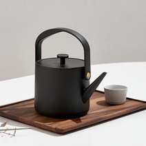 하트만 미니전기포트 티포트 커피포트 보온 온도조절 분유포트, 블랙