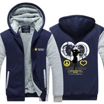 [BTM]남여공용 기모 후드집업 M~5XL 죠죠의기묘한모험