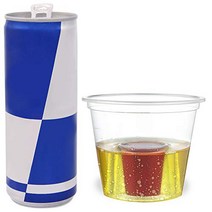 100 Disposable Jager Bomb Shot Glasses - Clear Hard Plastic Bomber Shot Cups - Heavy Duty Highly Du, 1
