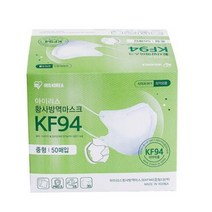 아이리스 KF94 중형 새부리형 황사방역 마스크, 50매, 1개입
