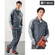 사계절 근무복 작업복 T-29 상의 하의 별매 M~4XL 그레이 회사 유니폼 남자 남성 점퍼 바지 근무 복 티뷰크