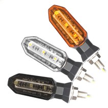 락모터스 오토바이 12V LED 윙카 방향지시등 안개등 미등 윙커 램프 턴시그널 전동킥보드 바이크, 3구LED윙카(화이트2P)