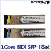 기가 1코어 SFP지빅모듈 1Core BIDI SFP 싱글(1세트):No1 19974ea, *CNS* 본상품선택