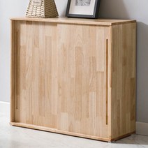 리피트리 렌스 고무나무원목 800 슬라이딩도어 수납장, 고무나무앤틱