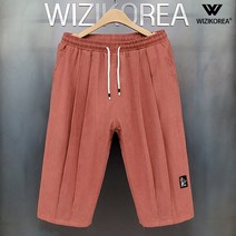 7부 하렘 바지 남성 빅사이즈 밴딩 반바지 W070PN+국내발송