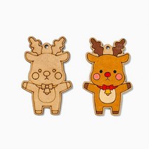 팬시우드 크리스마스 DTY 만들기 1개입(루돌프), 단품