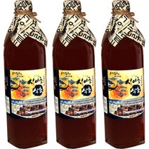 산야초식초 1000ml x 3병 / 100가지 산야초 발효식초 먹는 흑식초 흑초 현미 발사믹 세설원 추천