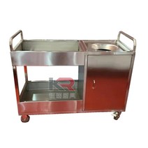 잔반처리대 퇴식구 급식실 음식물 개수대 짬처리 식당, 120x50x100 +물통 포함