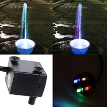 워터펌프 양수기 수중펌프 미니 수족관 220v 3w 잠수정 led 물고기 탱크 분수 물고기 연못 탱크 플러그 aquario 물고기 수생 애완 동물 키트, 없음