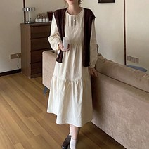 시그널러브 어스 핀턱 레이스 원피스