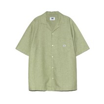 LEE 오픈카라 린넨 셔츠 세이지 그린 LE2302SS03SG 201483
