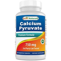 Best Naturals 칼슘 피루브산 허벅지를 위한 지방 연소 포뮬러 750 mg 120 캡슐 - 체중 감량을, 1