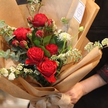 [피오니페페] 레드로즈 꽃다발, 레드 피아노장미꽃다발