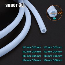 3D프린터 필라멘트 프린터 tpu 펜 가정용 abs3D 프린터 부품 1 미터 보우 덴 압출기 PTFE 튜브 파이프 J헤, 01 ID1mm OD2mm