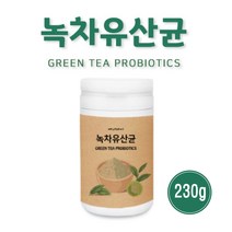 녹차 유산균 분말 가루 루테리유산균 프리 프로 바이오틱스 락토바실러스 가세리 플란타룸 김치유산균 국내산 녹차 유래 그린티 유산균 장내유익균, 1개, 210g