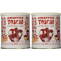 toschi amarena 블랙 체리 시럽 1kg, 2.2파운드(2팩)