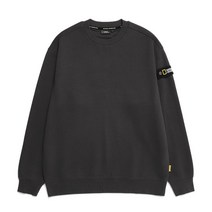 [국내매장판] 내셔널지오그래픽 남성 스탠다드 벨룩스 세미 오버핏 기모 맨투맨 티셔츠 CHARCOAL N224USW901 1506421