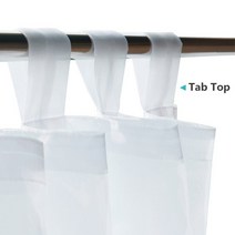 커튼 침실 거실 블라인드 nicetown 더블 쉬어 파티오amp 정원 탭 탑 방수 야외 실내 프라이버시 보일 드레이프 2 보너스 로프