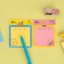 카카오프렌즈 KF 해피모먼트 정사각 점착메모지, 라이언