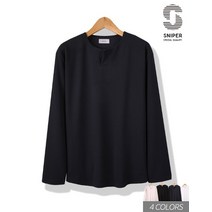 (스나이퍼샵)세미 트임 데일리 긴팔 헨리넥