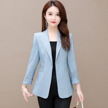 여자 여성 정장 자켓 슬림 봄 가을 간절기 빅사이즈 단정한 심플 재킷 아나운서 출근 직장인 유니폼 중년