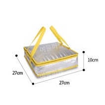 피자가방 보온 보냉 배달 피크닉휴대용, 2 8/9인치