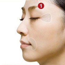주름패치 얼굴 관리 테잎 이마테이프 미간 스티커, 날개형 주름테이프