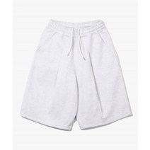 XERO Deep One Tuck Sweat Shorts [White Grey]