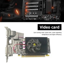 노트북외장그래픽카드 노트북외장그래픽카드 gt210 512m ddr3 64비트 컴퓨터 비디오 카드 올인원 데스크탑 그래픽 카드 컴퓨터 액세서리 저소음 작동, 검은색