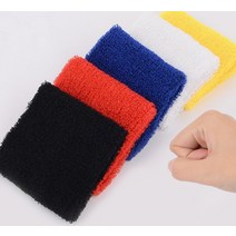컬러 스포츠 손목밴드 검도 아대 검정 테니스 손목보호대